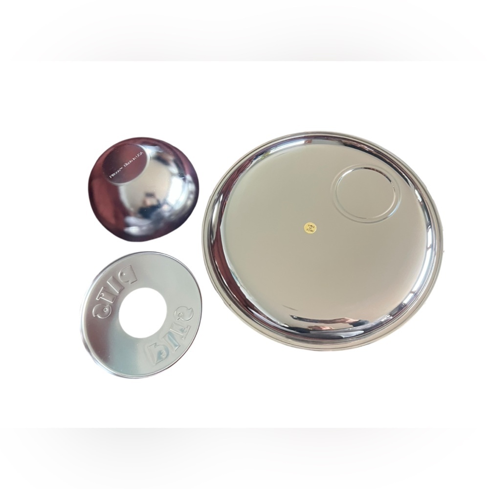Pittoon Platter Polished Silver Set for Serving - Picture 4 of 6